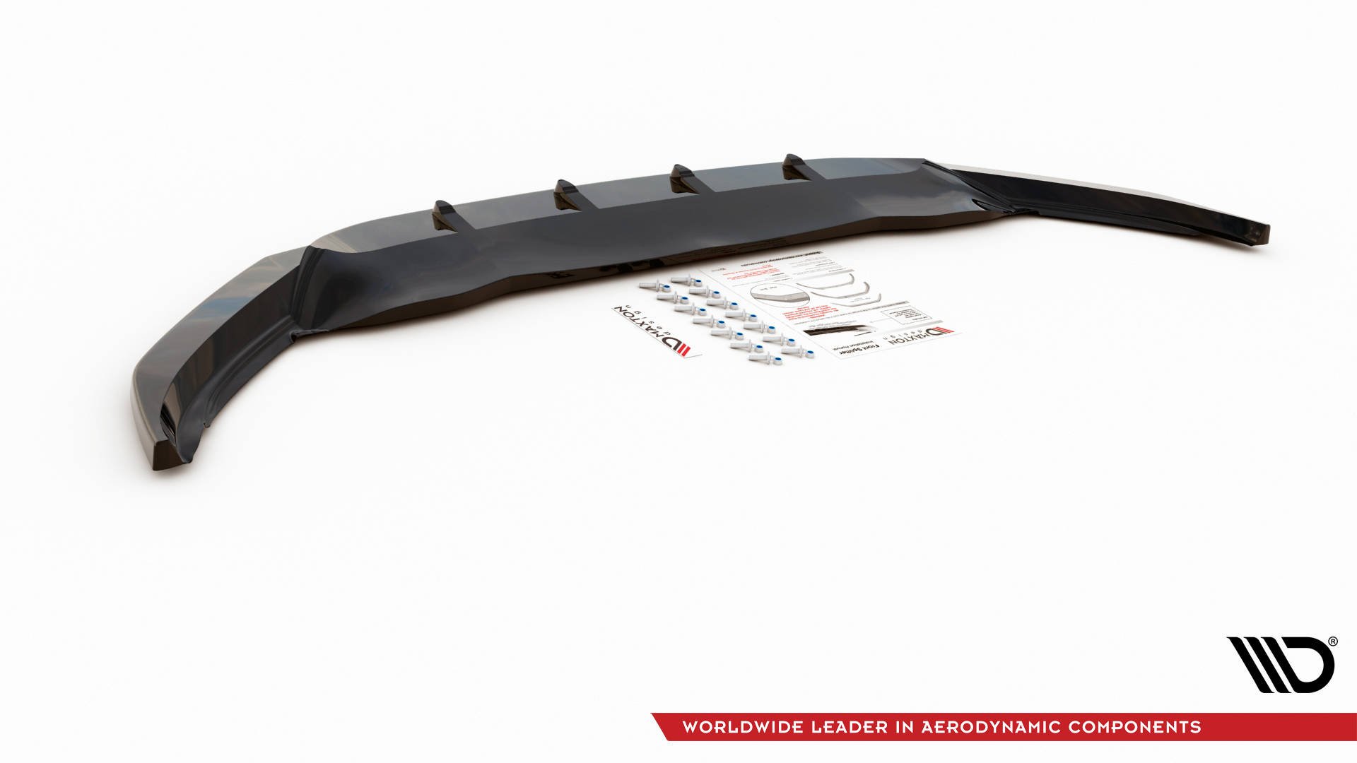 Maxton Design Front Ansatz V.1 für Volkswagen Passat B8 schwarz Hochglanz