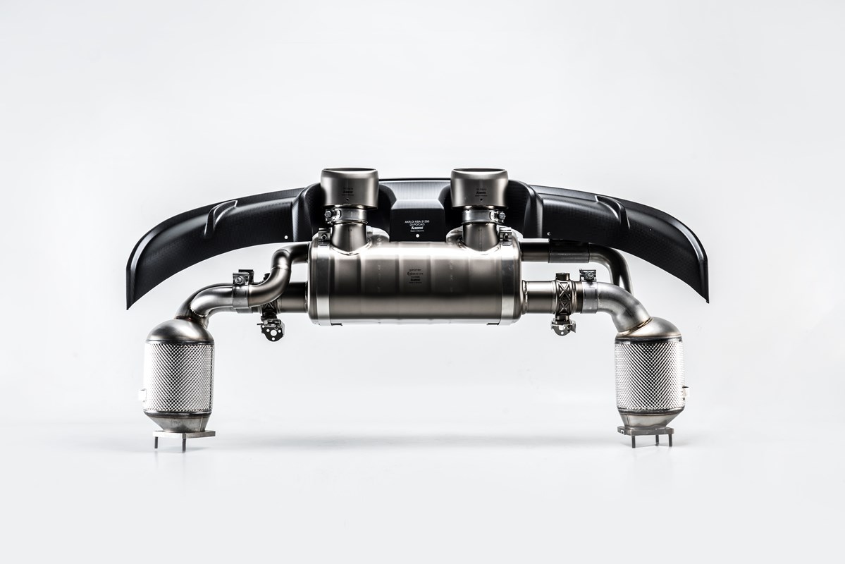 Akrapovic Carbon Heckdiffusor - Hochglanz für Porsche 911 Carrera / Cabriolet / Targa /S/4/4S/GTS (991.2) 2019